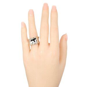 BVLGARI B.zero1 Anish Kapoor Ring Stainless Steel/K18 Pink Gold